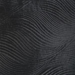 Bedspread 170 x 210 Quilted Velvet pattern Ria5 Black
