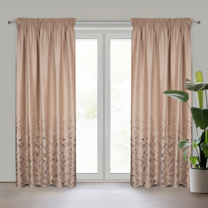 Curtain 140 x 270 Velvet Tape Mirela Beige