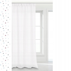 Curtain 140 x 270 Decorative Tape Viva White