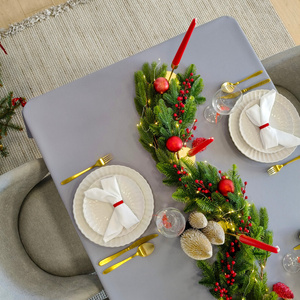 Tablecloth 140x260 Stain-Resistant Surbo Light Gray