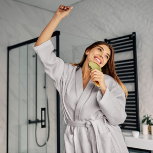 Gofer Unisex Cotton Bathrobe Vizzy XL 03 Gray