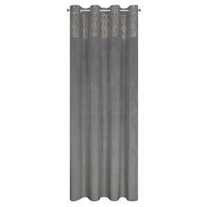 Zasłona 140 x 250 Dekoracyjna Liza Stal+Złoty