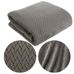 Blanket 150 x 200 Microfiber Design Cindy3 Graphite