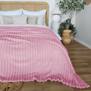 Blanket 160 x 200 Microfiber Stamped Stripes Nuvio 15