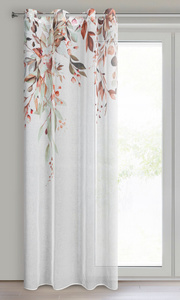 Curtain 140 x 260 Decorative 2 pcs Meg White + Red