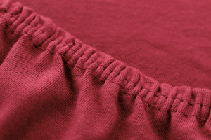 Jersey sheet with elastic 019_D Maroon 90x200