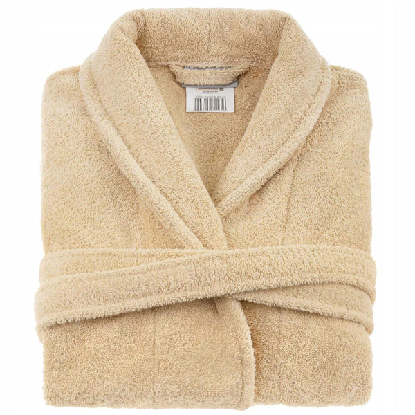 Hotel Bathrobe Cotton Terry Unisex L/XL Beige