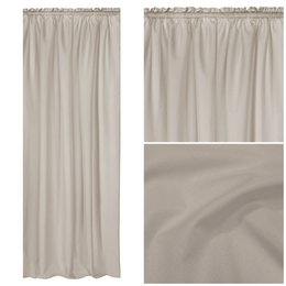 Curtain 140 x 250 Garden on Tape Gaia Taupe