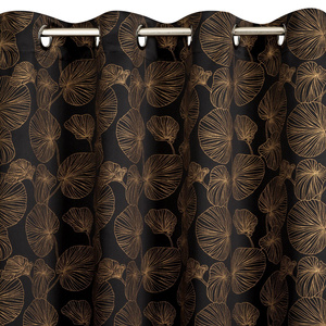Curtain 140 x 250 Decorative Marigold Black