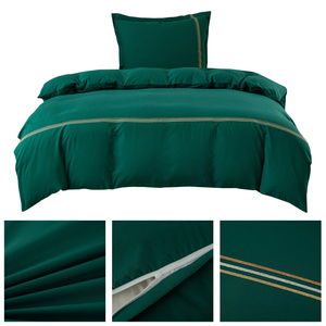 Pościel 140 x 200 2cz Gładka Z Haftem Lumera 06