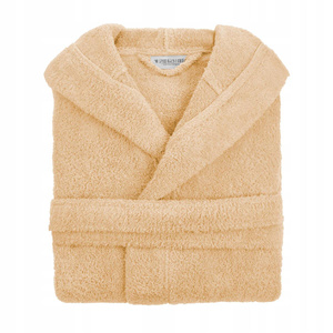 Unisex Cotton Robe with HoodL/XL Beige