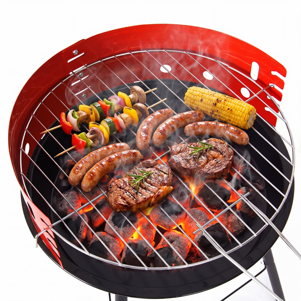 Grill Węglowy Okrągły Turystyczny Ruszt Gardo