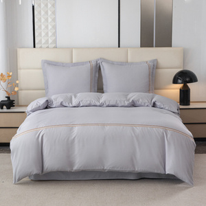 Pościel 140 x 200 2cz Gładka Z Haftem Lumera 05