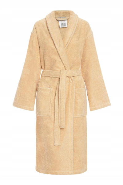 Hotel Bathrobe Cotton Terry Unisex XXL Beige