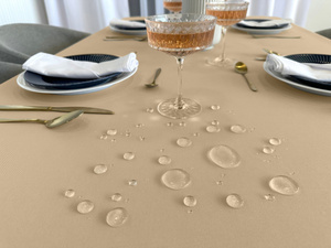 Tablecloth 140x220 Stain-Resistant Surbo Beige