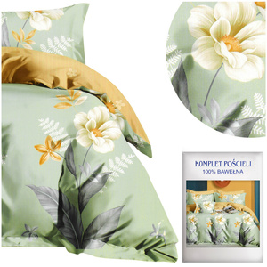 Bedding 160 x 200 3pc Satin Cotton No. A1749