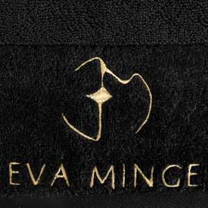 Bath Towel Eva Minge Gaja 70 x 140 Black