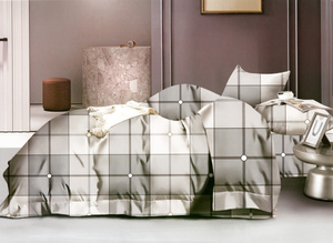 Bedding 160 x 200 3pcs Satin Cotton No. A1852