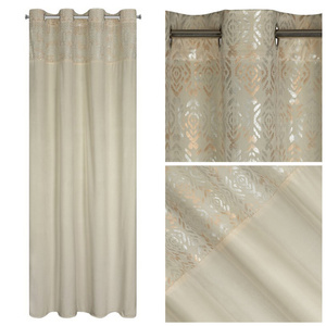Curtain 140 x 250 Decorative Liza Cream+Gold