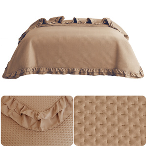 Quilted Bedspread 200 x 220 with Ruffle Rosella 07