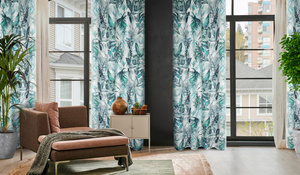 Ready-made Curtain Adeline Slider 140 x 250 B+Green