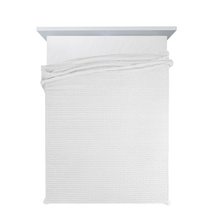 Blanket 200 x 220 Microfiber Embossed Lisa White