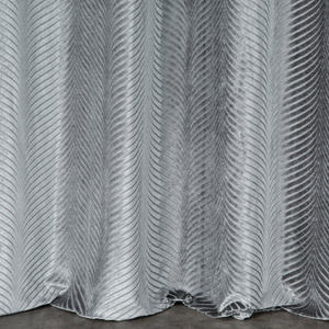Velvet Lussi Curtain 140 x 250 Steel Spun
