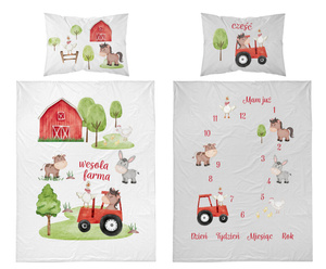 Pościel 100 x 135 Bawełna Dziecięca Maya Mo 4486A