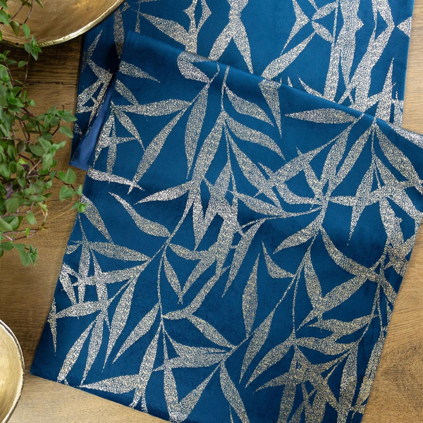 Runner 35 x 180 Decorative Velvet Blink15 Navy Blue