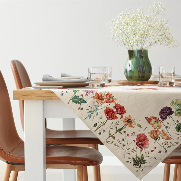 100 x 100 Decorative Tapestry Tablecloth 1239 Natur