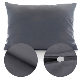 Cotton pillowcase 50 x 70 Solid Ola Graphite Graphite