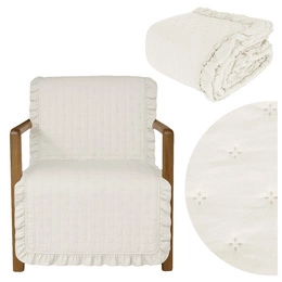 Narzuta 70 x 160 Pikowana Z Falbaną Celia 04