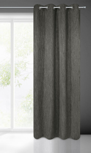Curtain 135 x 250 Ready Decorative Rossie Graphite