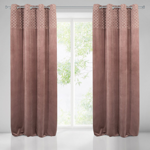 Curtain 140 x 250 Decorative Velvet Karina2 Pink