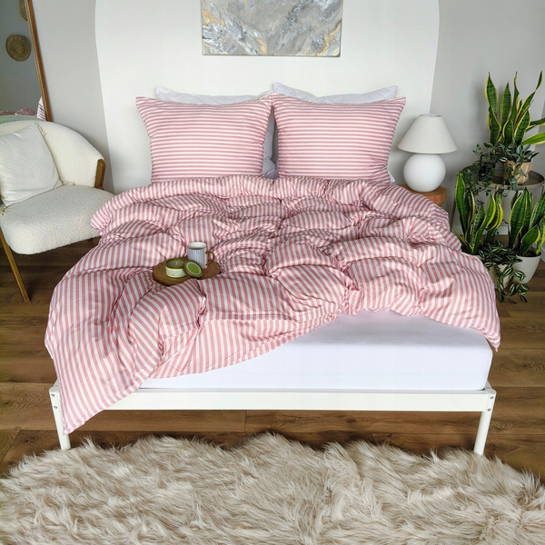 Pościel 140 x 200 2cz Mikrofibra w Pasy Eusebia Home 12