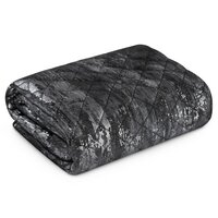 Quilt 220 x 240 Quilted Velvet Blink3 Black+Silver