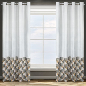 Curtain 140 x 250 Design91 Velvet Gina Silver 