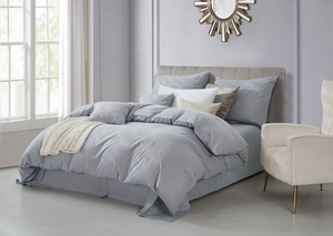 Bedding 160 x 200 3pc Cotton Adamash J.Grey
