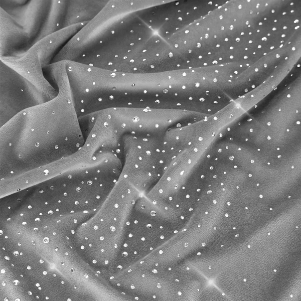 Tablecloth 140 x 180 Decorative Velvet Shiny Ash