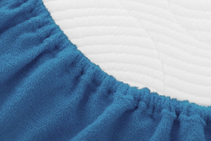 Terry sheet with elastic 017_D Cornflower 80x160