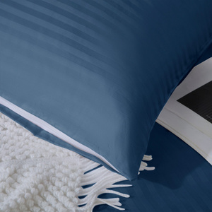 Bedding 140 x 200 2pc Cotton Adamaschek Navy Blue