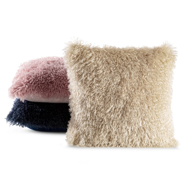 Poszewka 45 x 45 Włochacz Futrzana Sana Puder