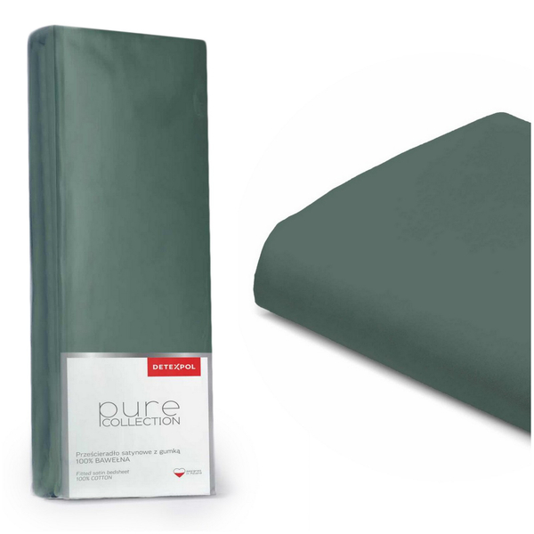 Bed sheet 220 x 200 Satin with elastic Pure 09