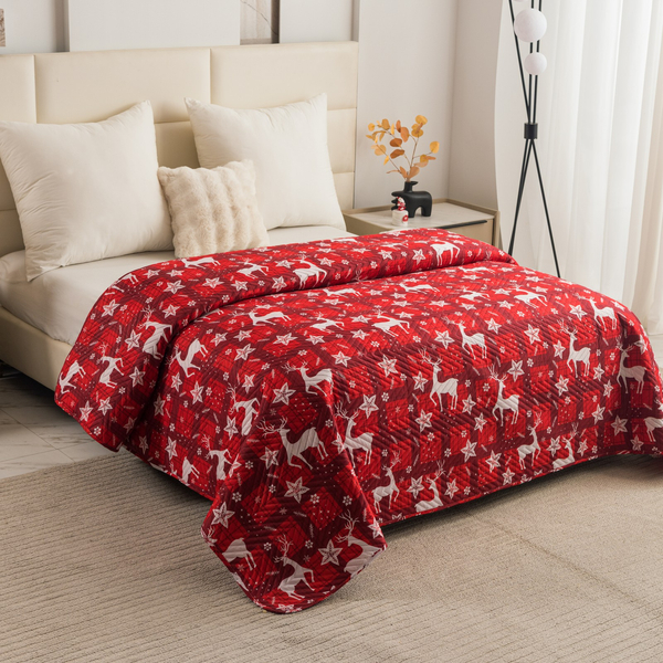 Narzuta 200 x 220 Tłoczona Świąteczna Levent 3231