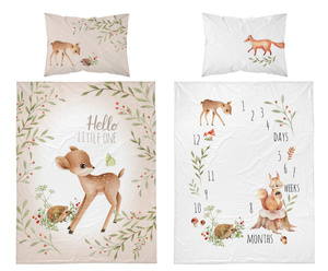 Pościel 100 x 135 Bawełna Dziecięca Maya Mo 4488B