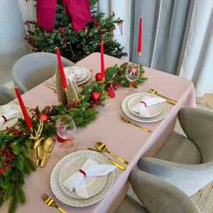 Tablecloth 140x240 Stain-Resistant Surbo Powder Pink