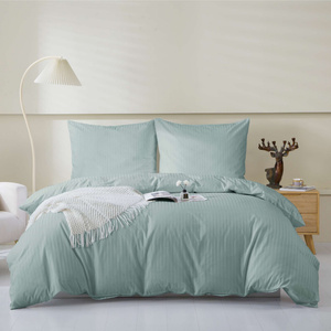Bedding 160 x 200 3pc Cotton Adamash Sage