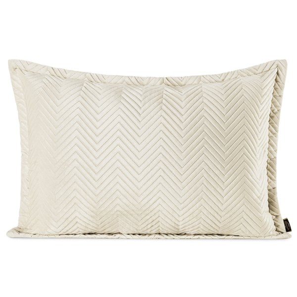 Poszewka 50 x 70 Dekoracyjna Welwet Sofia Krem