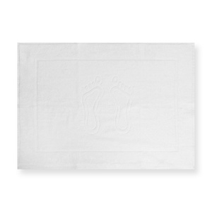 Bathroom rug Sora 01 White 650 g/m2 50x70