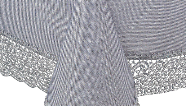 Tablecloth 140 x 300 Guipure pattern 404 Grey